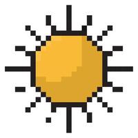 pixelizada Sol Projeto vetor