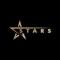 logotipo estrela de ouro vetor