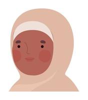 senhora com hijab vetor