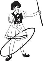 moda desenho animado rabisco kawaii animê coloração Páginas fofa ilustração clipart personagem chibi mangá quadrinho desenhando patim vetor
