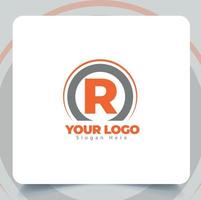 carta r logotipo Projeto modelo branding e dois cor, criativo personalizadas Prêmio vetor. moderno criativo alta qualidade mínimo digital o negócio carta r logotipo modelo. vetor