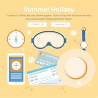 Vector férias de verão Design Elements