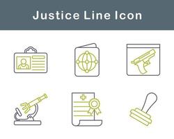 justiça vetor ícone conjunto