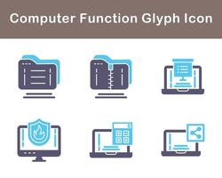computador função vetor ícone conjunto