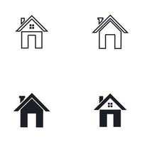 vetor de design de logotipo e símbolo para casa