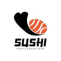 Sushi logotipo, japonês Comida Sushi frutos do mar vetor, japonês cozinha produtos marca projeto, modelo ícone vetor