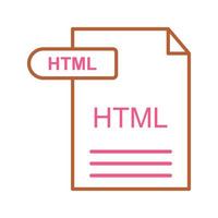 ícone do vetor html