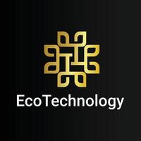 logotipo de tecnologia ecológica vetor
