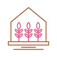 ícone de vetor de casa de fazenda