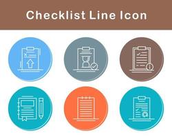 lista de controle vetor ícone conjunto