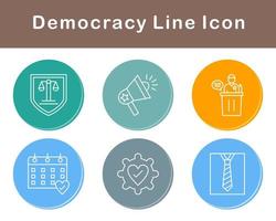 democracia vetor ícone conjunto