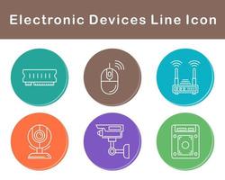 eletrônico dispositivos vetor ícone conjunto