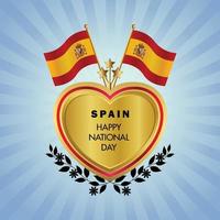 Espanha nacional dia , nacional dia bolos vetor