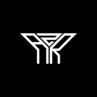 design criativo do logotipo da letra azr com gráfico vetorial, logotipo simples e moderno do azr. vetor