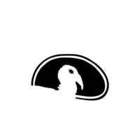 Peru cabeça silhueta dentro a carne forma para logotipo, etiqueta, marca, marcação, pictograma ou gráfico Projeto elemento. a Peru é uma ampla pássaro dentro a gênero meleagris. vetor ilustração