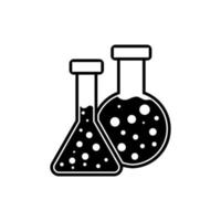conjunto de vetores de ícones de química. coleção de sinais de ilustração científica. símbolo de laboratório. logotipo do reagente.