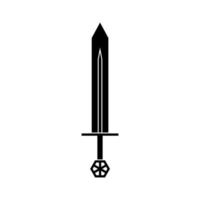 espada ícone vetor definir. sabre ilustração placa coleção. arma símbolo. aço logotipo.