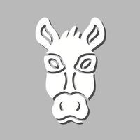 ícone de vetor de burro