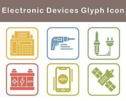 eletrônico dispositivos vetor ícone conjunto