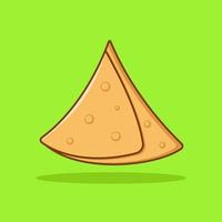 livre vetor samosa Comida desenho animado vetor ícone ilustração Comida ícone conceito isolado