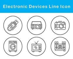 eletrônico dispositivos vetor ícone conjunto