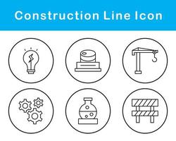 conjunto de ícones de vetores de construção