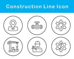 conjunto de ícones de vetores de construção