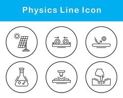 física vetor ícone conjunto