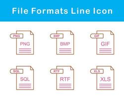 Arquivo formatos vetor ícone conjunto