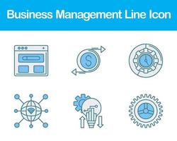 o negócio gestão vetor ícone conjunto