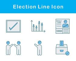 eleição vetor ícone conjunto