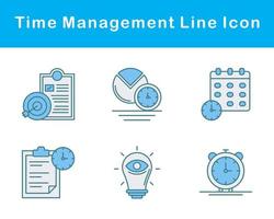 Tempo gestão vetor ícone conjunto