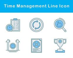 Tempo gestão vetor ícone conjunto