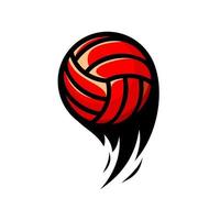 voleibol vermelho vetor