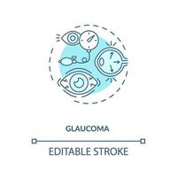 ícone do conceito de glaucoma vetor