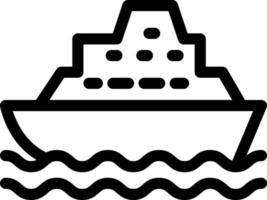 água navio vetor ilustração em uma background.premium qualidade símbolos.vetor ícones para conceito e gráfico Projeto.