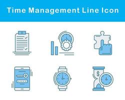 Tempo gestão vetor ícone conjunto