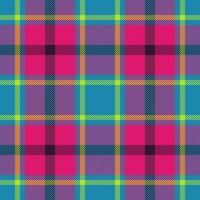 Verifica tecido tartan. textura padronizar desatado. têxtil fundo vetor xadrez.