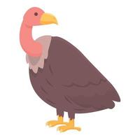 natural abutre ícone desenho animado vetor. animal pássaro vetor