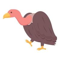 condor abutre ícone desenho animado vetor. animal pássaro vetor