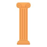 Roma coluna ícone desenho animado vetor. antigo história vetor