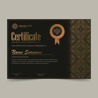 certificado de realização melhor prêmio diploma vetor