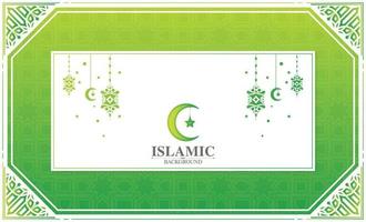 estilo de mandala de fundo árabe ramadan kareem verde vetor