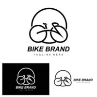 bicicleta logotipo, veículo vetor, bicicleta silhueta ícone, simples Projeto inspiração vetor