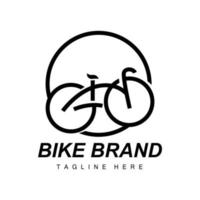 bicicleta logotipo, veículo vetor, bicicleta silhueta ícone, simples Projeto inspiração vetor