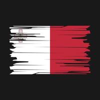 vetor de pincel de bandeira de malta