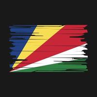 vetor de escova de bandeira de seychelles