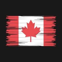 escova de bandeira do canadá vetor
