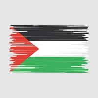 pincel de bandeira da palestina vetor