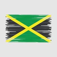 escova da bandeira da jamaica vetor